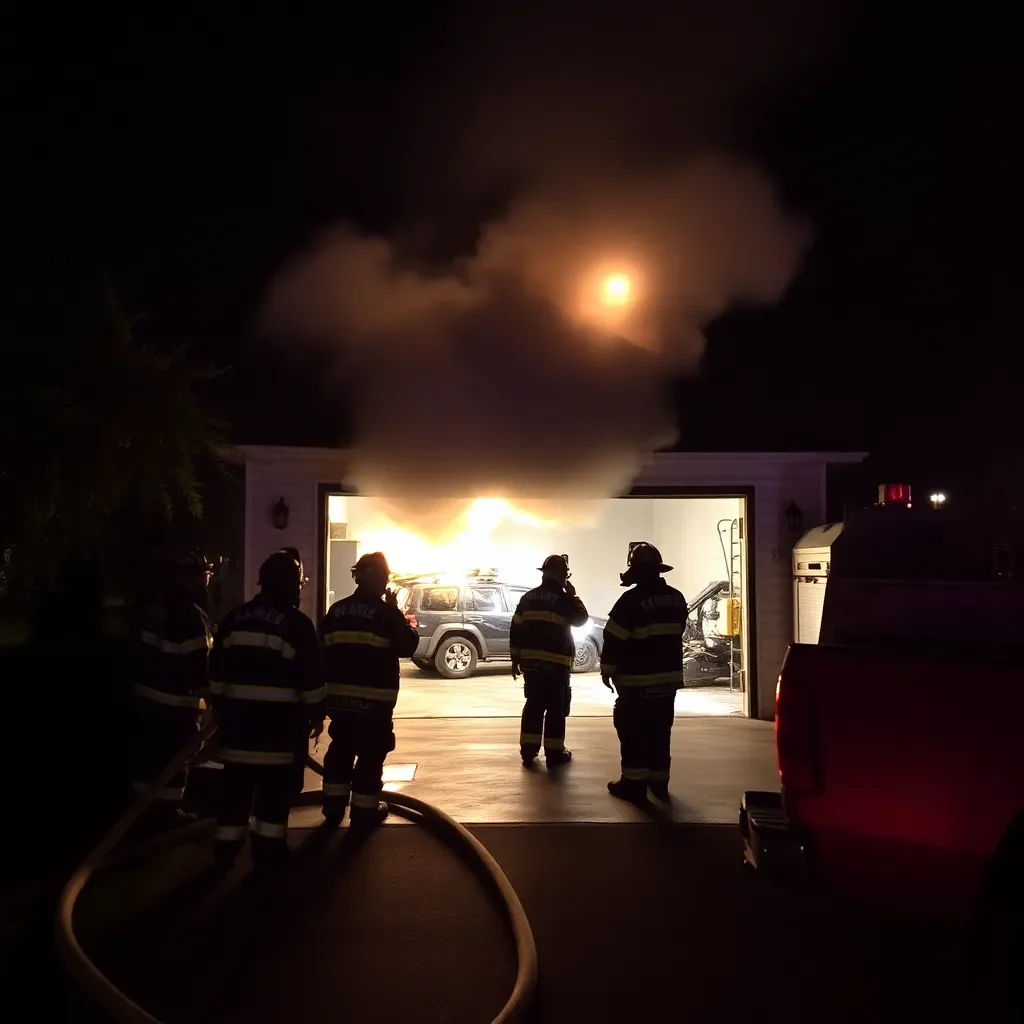 Tallahassee Fire Department Responds to Garage Fire Medart Drive