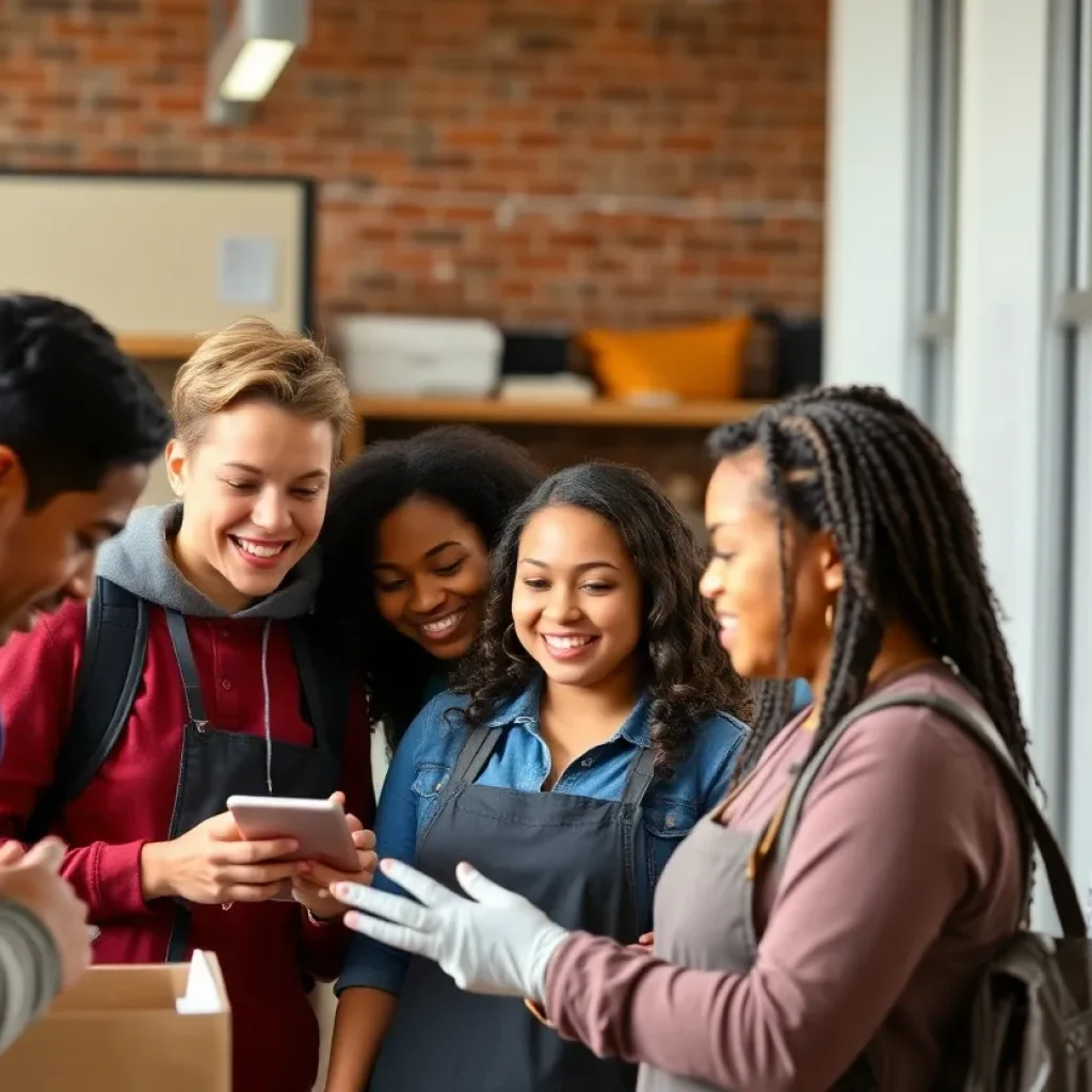 Students participating in a workforce development program in Tallahassee.