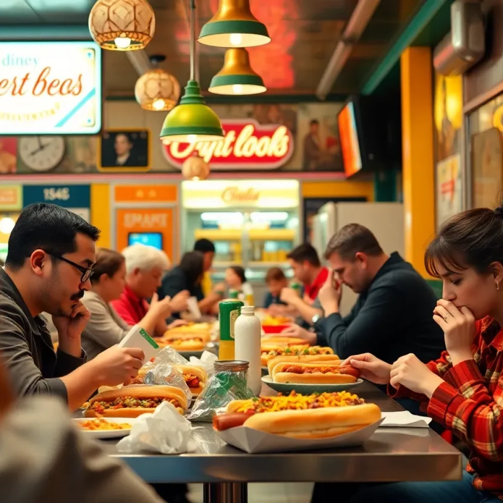 Interior of Dog Et Al restaurant at new location