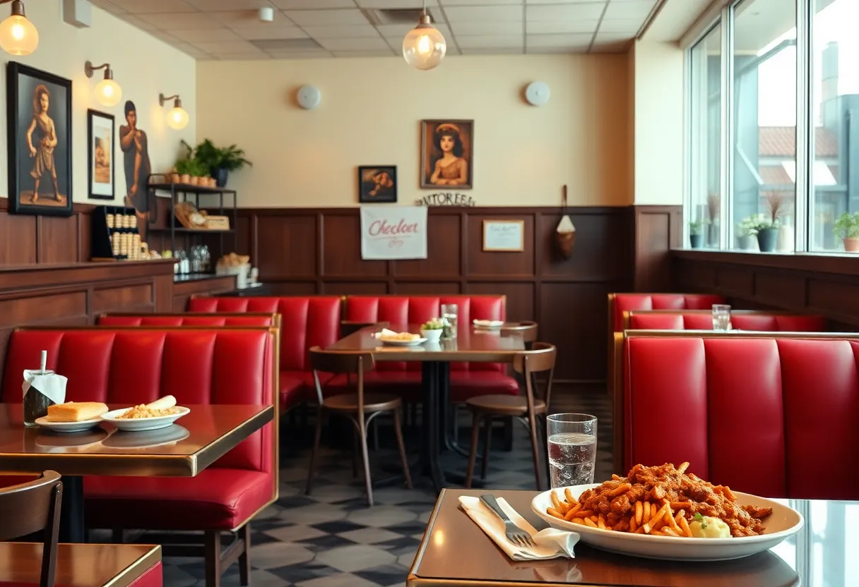 Interior of Dog Et Al diner showcasing comfort food and a welcoming environment