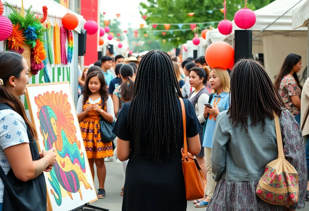 Students and faculty engaging in artistic performances at the Festival of the Creative Arts