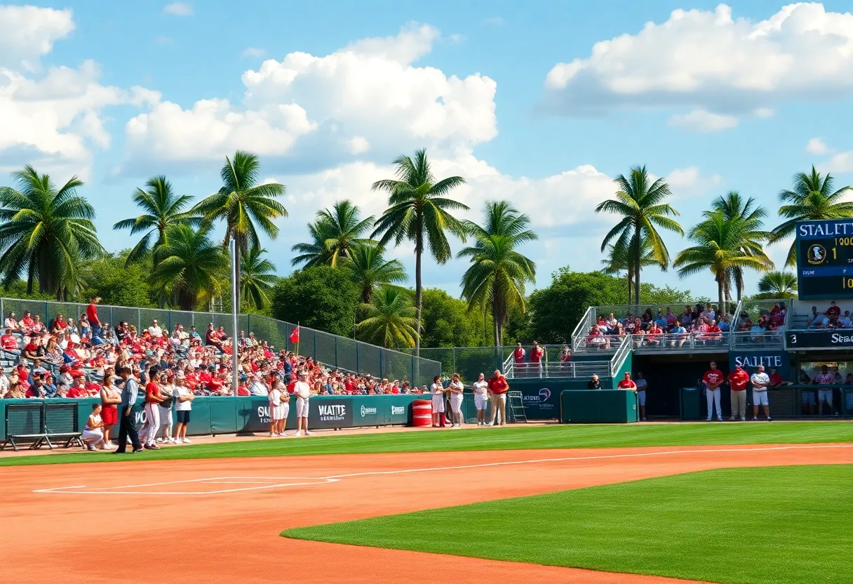 Florida State University softball team preparing for the new season.