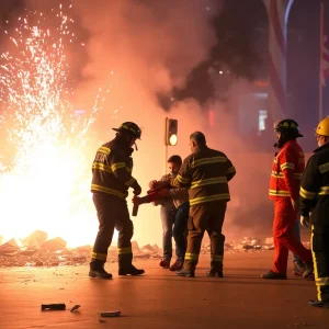 Aftermath of Honolulu Fireworks Explosion