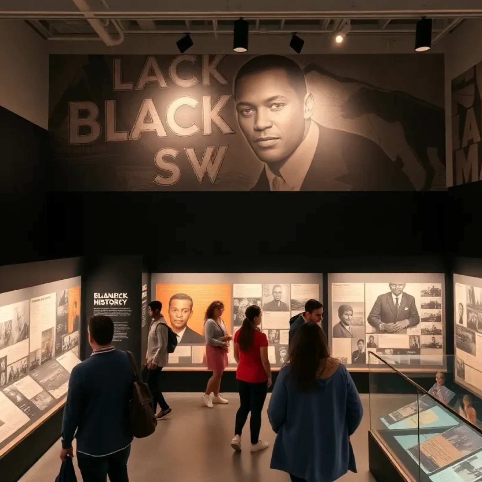 An exhibition showcasing Black history at the Meek-Eaton Black Archives in Tallahassee