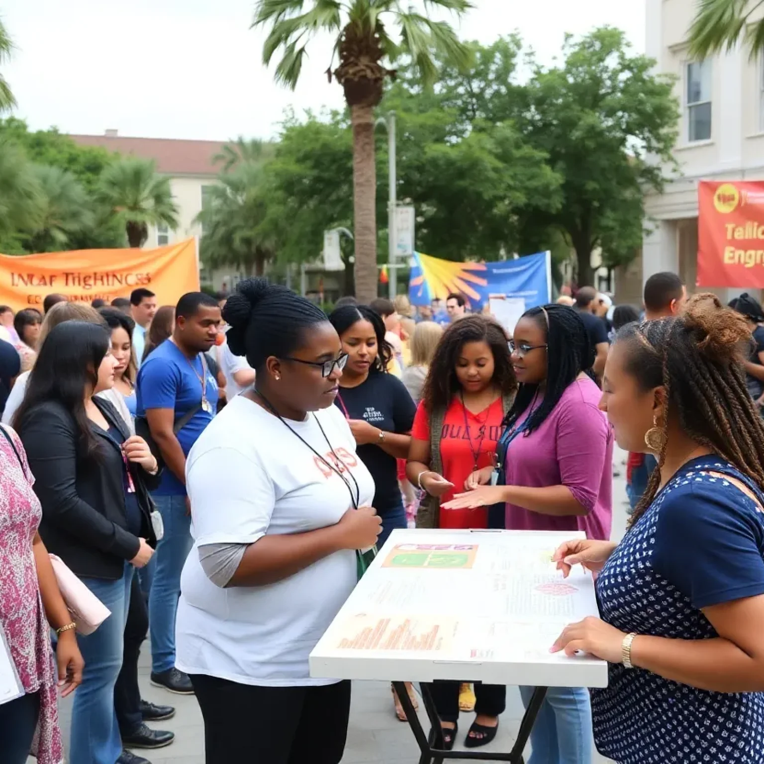 Residents engaging in a community program in Tallahassee