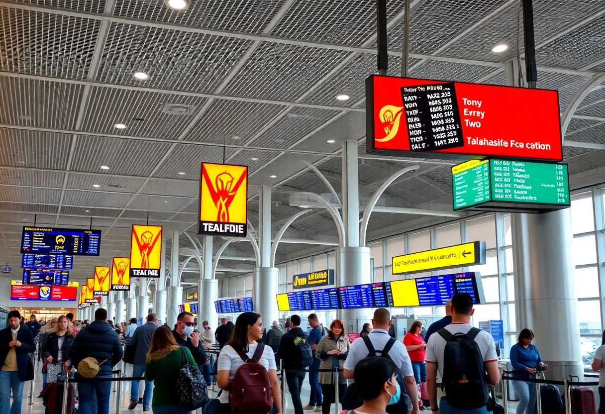 Passenger traffic at Tallahassee International Airport