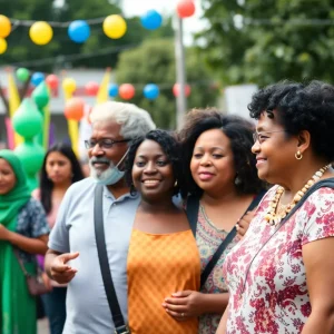 Community members celebrating Martin Luther King Jr. Day in Tallahassee