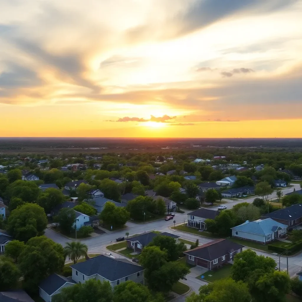 Aerial view of Tallahassee showcasing residential neighborhoods.