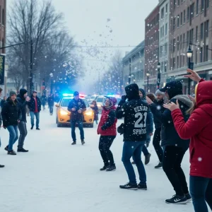 Snowball fight chaos in Tallahassee with police presence