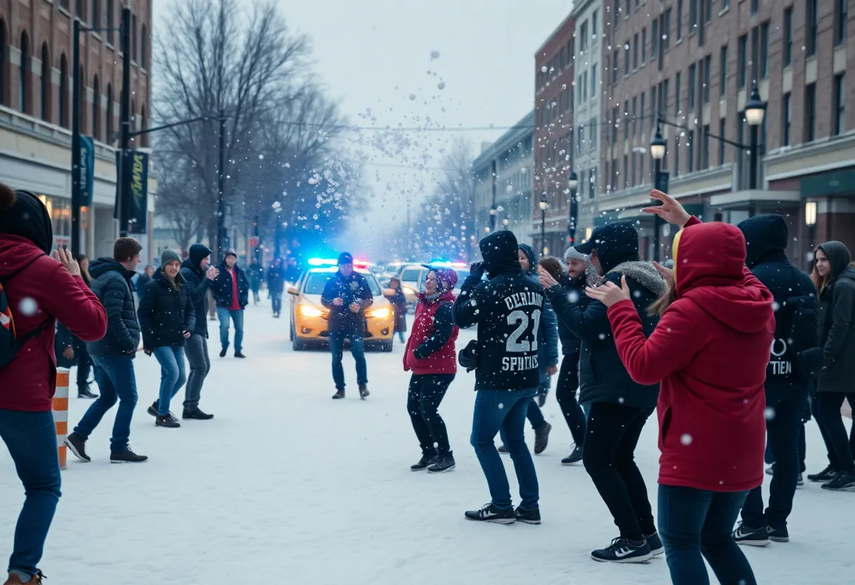 Snowball fight chaos in Tallahassee with police presence