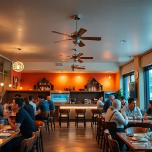 Interior of The Monroe restaurant in Tallahassee