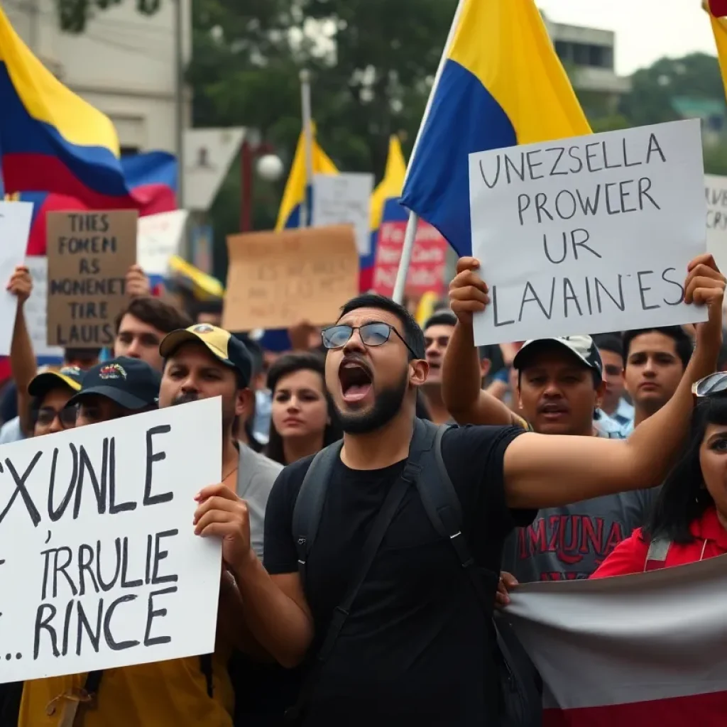 Venezuela Political Rally